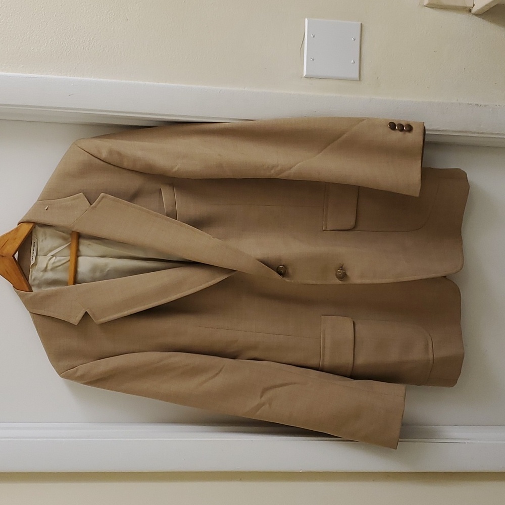 True vintage Bill Blass mens tan blazer